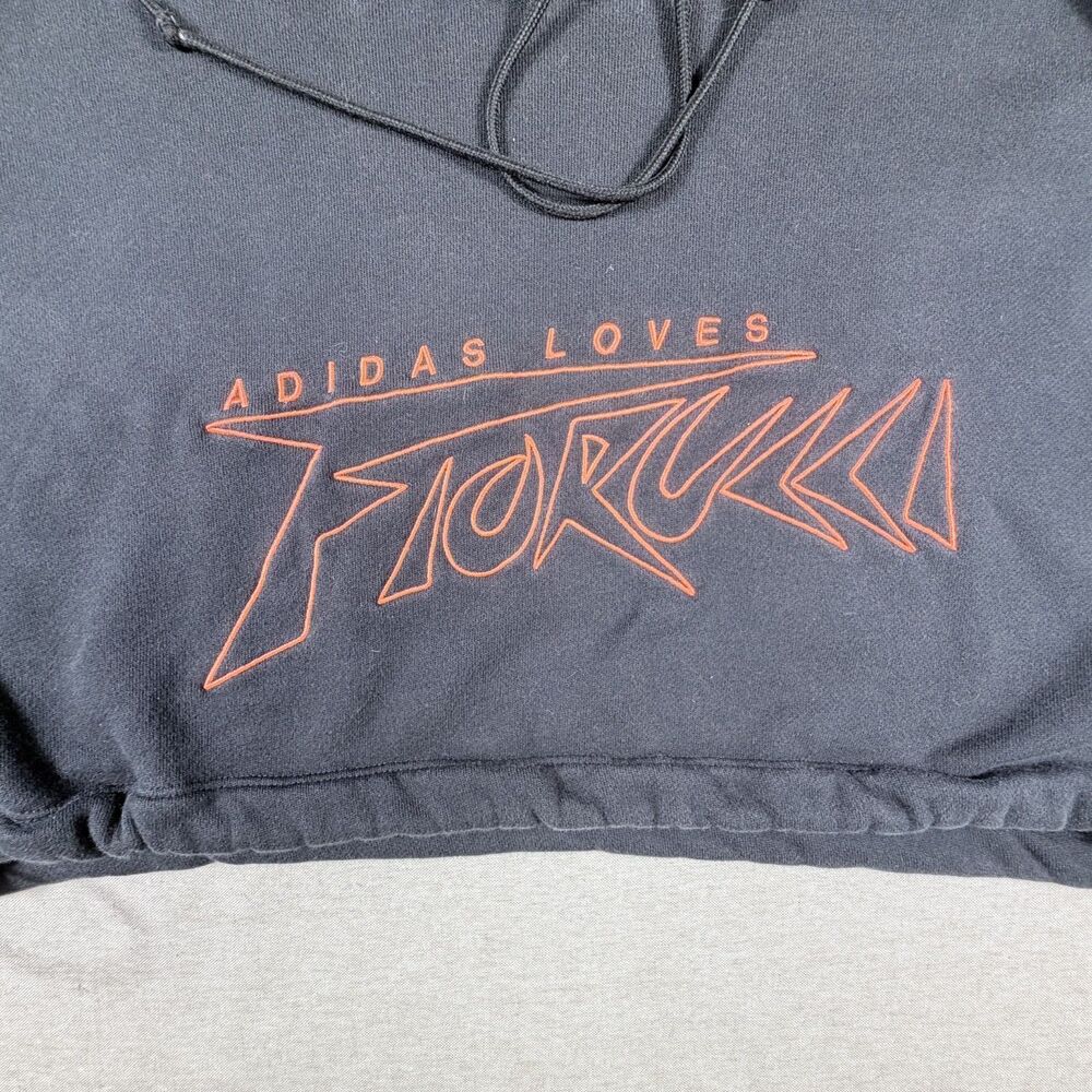 Adidas Love Fiorucci Crop Long Sleeve Sweatshirt Streetwear Cherub Electric 90's